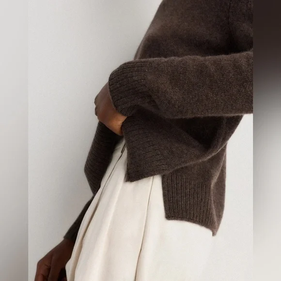 NWOT Quince Mongolian Cashmere Boxy Crewneck Sweater - Picture 5 of 7